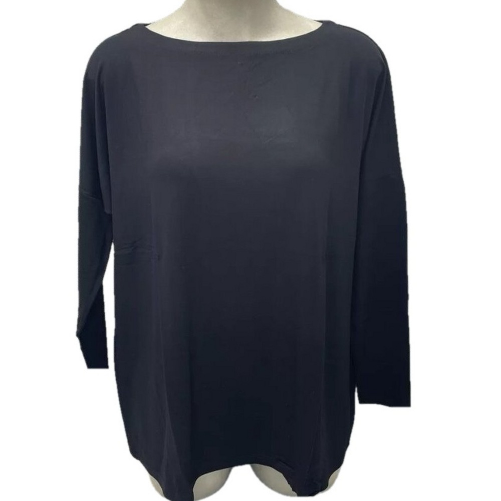 NEW HATCH Maternity Women's Tee the Perfect Long Sleeve Top Size 1/2-4 Black